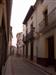 Calle mayor de Benifairó de les Valls vista desde la plaza de la iglesia