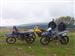 Sergio y Jesús en las Heras de Alpedrete con las motos.