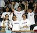 Animando al Real Madrid en su apabullante victoria frente al Barcelona en Vistalegre